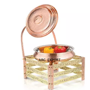 Décoration moderne en métal doré, nouvel ensemble de plats à Chafing pour mariage et hôtel Standard - Product Image 2