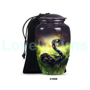 Gran oferta, urna de cremación de serpiente grande para adultos para cenizas humanas, urna funeraria decorativa de tamaño completo con bolsa de terciopelo gratis - Product Image 1