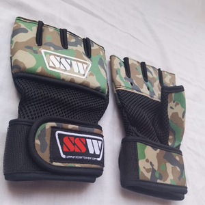Gants de boxe rembourrés en gel élastique en néoprène avec logo personnalisé, enveloppement intérieur des mains, gants en néoprène rembourré de gel - Product Image 3