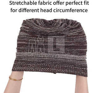 Nouveau Style Jacquard Bonnets Chapeaux 100% Laine Dernière Conception Bonnets À Tricoter Chapeaux - Product Image 4