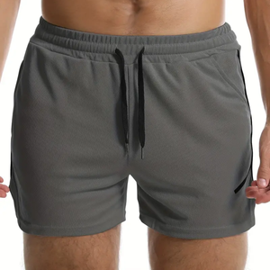 Pantalones cortos de malla deportivos personalizados al por mayor pantalones cortos para hombre logotipo bordado personalizado algodón poliéster bolsillos laterales - Product Image 4