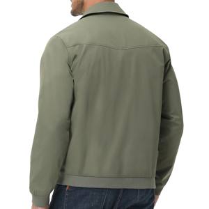 Veste coupe-vent tendance pour hommes, veste de sport décontractée, veste légère unie, imperméable, veste bomber à fermeture éclair personnalisée pour hommes - Product Image 2