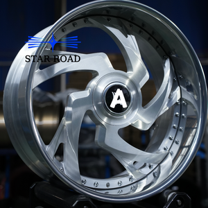 RCSR 2/3 Parça 20/22/24/26 Alüminyum Fırçalanmış Dövme Krom Derin Göbekli Jantlar Chevrolet Impala Pontiac Oldsmobile Forgatos Ruci için - Product Image 5