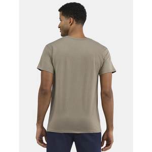 T-shirt décontracté pour homme en spandex/nylon, col en V, manches courtes, uni, respirant, séchage rapide, style hip-hop, coupe régulière, pour l'été et le fitness - Product Image 4