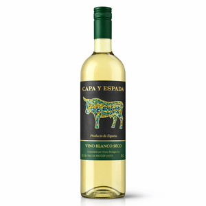 Capa y Espada - Vino Blanco Seco Airen Macabeo 11% ABV Vino Blanco Español Fresco 750ml - Product Image 1