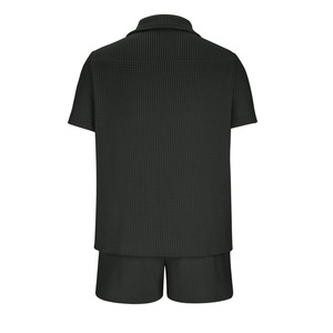 Men's Casual Clothing 2-Piece Set Unique Color Short Sleeve <b>T</b>-<b>Shirt</b> and Solid Shorts New Brand Track <b>Suit</b> - Product Image 4