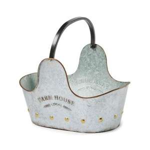 Juego de 4 macetas galvanizadas de diseño antiguo con diferentes tamaños y formas personalizadas para uso en patio y jardín - Product Image 4