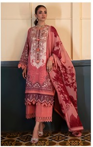 ชุดปากีสถานผ้าฝ้ายบริสุทธิ์แผ่นปะแบบหนา - Product Image 5