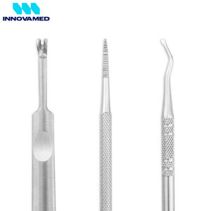 Lime et curettes manuelles pour ongles incarnés en acier inoxydable Instruments chirurgicaux pour le traitement des ongles des podiatres - Product Image 6