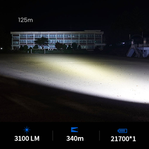 Zerobeam D5 <span class=keywords><strong>LED</strong></span> IPX8 không thấm nước lặn đèn pin với 3100 <span class=keywords><strong>lumens</strong></span> & 340m phạm vi cho mudflat & sử dụng ngoài trời - Product Image 3