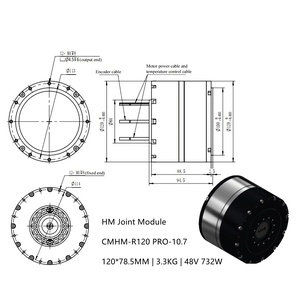 R120 робот-совместный модуль, совместный робот-рычаг, Гармонический редуктор, серводвигатель, кодирующий привод, интегрированный CAN/Ether CAT - Product Image 5