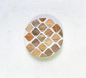 Haute qualité 4X4 pouces caboteur bois résine tapis tampons maison hôtel carré naturel résine époxy acacia bois cuisine accessoires - Product Image 5