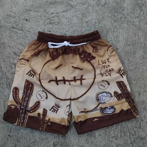 Pantalones cortos de nailon/algodón de talla grande para hombre, de gran tamaño, respetuosos con el medio ambiente, con estampado de logotipo personalizado, sólidos, transpirables, de secado rápido, venta al por mayor - Product Image 6