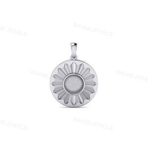 Haute qualité 25X18mm Semi montage plaqué or lait maternel charme bonne qualité pierre réglage bijoux pour femmes - Product Image 3