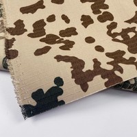 German Spot Desert Camouflage Fabric Nylon Cotton Tissu résistant à la déchirure Imperméable Ripstop Plaid pour Tactical Outdoor Bag Hat