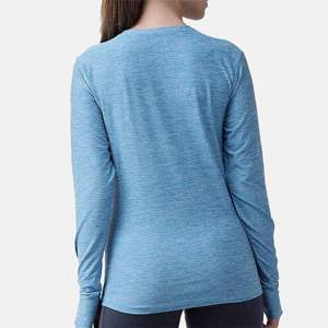 T-shirt de fitness pour femmes de haute qualité-Confortable et respirant pour les entraînements, la course et le yoga-Tissu anti-humidité - Product Image 5