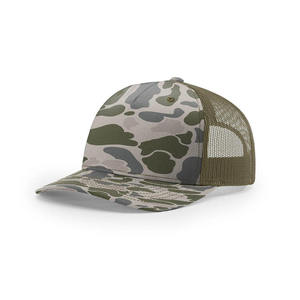 Sombrero de camionero sombreros de malla 5 paneles viejo pato Camo camionero sombrero de caza gorra de camionero en blanco malla - Product Image 4