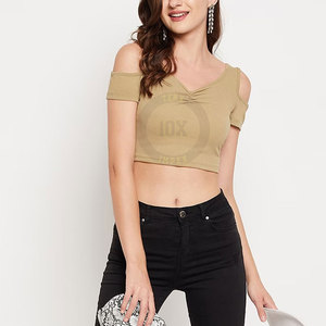Diseño personalizado Uso al aire libre Mujeres Crop Top Color personalizado Mujeres Crop Top Cómodo Mujeres Crop Top - Product Image 6