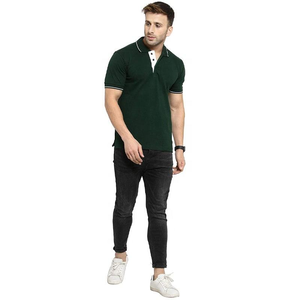 Vente en gros de coton doux à séchage rapide Slim Fit pour polo Impression de logo personnalisé à la mode avec fonction anti-rides - Product Image 3