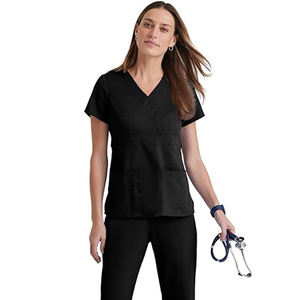 Uniforme de Enfermería de diseño de alta calidad, manga corta, buena calidad, traje de enfermera, uniforme de enfermería personalizado de algodón para mujer - Product Image 1