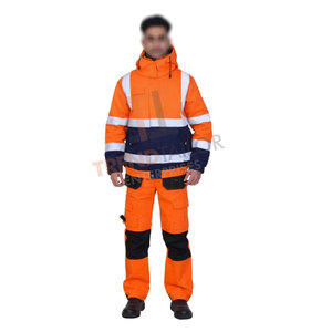 ชุดทำงานน้ำหนักเบาสะท้อนแสงมองเห็นได้ชัดเจน ชุดนิรภัยไซส์ใหญ่สำหรับคนงาน - Product Image 1