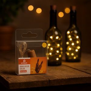 2M <b>Battery</b> <b>Operated</b> LED Copper Wire String Lights Warm White Fairy <b>Lamp</b> for Wedding Party & Home Decor for Bottle Decorations - Product Image 2