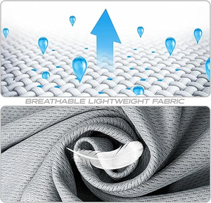 กางเกงขาสั้นผ้าโพลีเอสเตอร์สำหรับผู้ชายกางเกงขาสั้นสองชั้นกางเกงขาสั้นยางยืดเอวสูงแนวสตรีท - Product Image 2