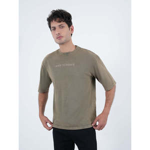 T-shirt BRIZIO décontracté coupe classique 100 % coton léger avec tissu de 220 grammes, design oversize, impression sérigraphique - Product Image 2