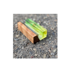 Tarjetero de madera y resina organizador de exhibición de tarjetas de nombre de escritorio logotipo personalizado tarjetero de resina de nuevo diseño - Product Image 5