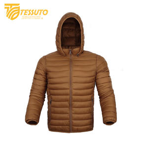 แจ็กเก็ตปลาปักเป้าผ้าซาตินสำหรับผู้ชายเสื้อโค้ทบุฟองน้ำสำหรับฤดูหนาวกันน้ำพร้อมซิปปิดความยาวสั้น - Product Image 5