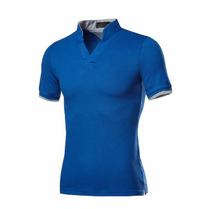 À la mode hommes polos 100% coton tissu respirant été à manches courtes col Polo OEM ODM prix d'usine en gros - Product Image 1