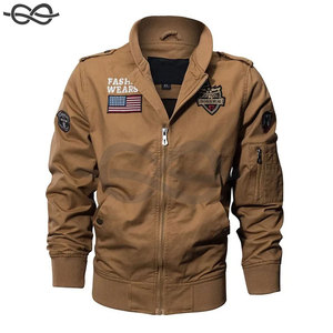 Chaqueta de piloto de estilo de vuelo de primavera para hombre, chaqueta de vuelo táctica con múltiples bolsillos, ropa de abrigo de motocicleta de otoño, Algodón ligero - Product Image 4