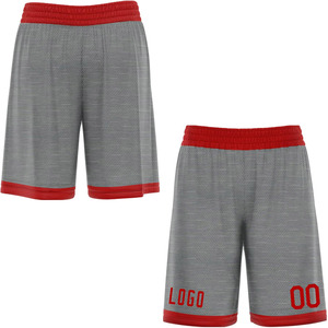 Pantalones cortos de baloncesto para hombre con estilo de alta calidad BSCI Verano de secado rápido que absorbe la humedad poliéster impreso de talla grande - Product Image 4
