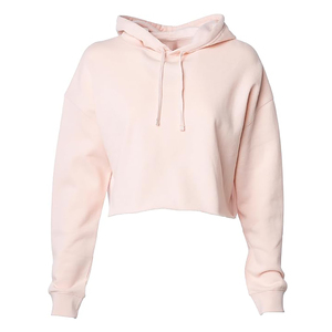 High Quality Women's 100% Cotton Crop <b>Top</b> Hoodies Breathable Streetwear for <b>Winter</b> with Front Logo and Hooded Collar - Product Image 6