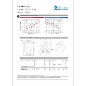 Ventilador de Piso Regenerativo de 1.27 Hp, 220V/1Ph, 103 CFM, 56'H2O, Presión Máxima, Material Metálico Eléctrico - Product Image 1