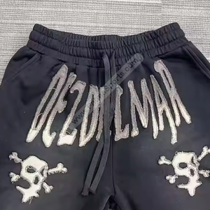 Custom Cotton <b>Shorts</b> Screen Printing New Arrived Distressed Men Sweat <b>Shorts</b> <b>Quick</b> <b>Dry</b> Distressed Men Sweat <b>Shorts</b> - Product Image 2