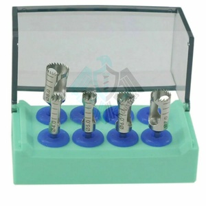 ชุดเจาะรากฟันเทียม<span class=keywords><strong>8</strong></span>ชิ้นชุดสว่านเคลือบไททาเนียมสีดำชุดผ่าตัดทางทันตกรรมชุดสว่านผ่าตัดทางทันตกรรมผลิตโดย Pissco - Product Image 3
