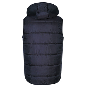 Chaqueta sin mangas de invierno para hombre, abrigos cálidos con cuello grueso, chaleco acolchado de algodón, chaleco acolchado con logotipo personalizado, chaleco informal OEM - Product Image 2