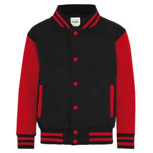 2024 Vintage personnalisé coton sergé Baseball Varsity veste pour hommes XS taille à capuche Streetwear Bomber tissé pull uni pour le printemps - Product Image 1