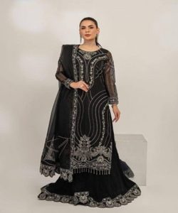 Ropa India pakistaní algodón Anarkali parte superior inferior Dupattasalwarkameez traje señoras 3 piezas elegante - Product Image 5