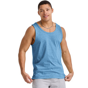 Camisetas sin mangas de entrenamiento de fibra de bambú y algodón con logotipo personalizado para hombre, transpirables, de secado rápido, para gimnasio, correr, estilo informal, de punto, de alta calidad - Product Image 5