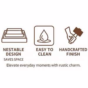 Ensemble de plateaux de service ronds en bois jetables de qualité supérieure, disponibles en plusieurs tailles, avec couleur personnalisée pour les mariages, les petits-déjeuners, les restaurants - Product Image 3