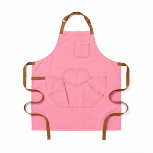 Customize Logo Chef <b>Aprons</b> for Men Women with Pockets Heavy Duty Cotton Canvas <b>Work</b> Cooking Kitchen <b>Apron</b> for Coffee Shop - Product Image 2