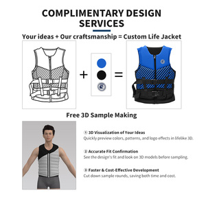 Giubbotto di Salvataggio in Neoprene per Adulti 50N, Gilet Galleggiante PFD per Sport Acquatici, Nuoto, Canottaggio, Kayak, Surf, Wakeboard - Product Image 4