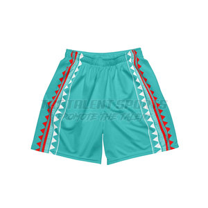 Shorts en maille non tissée pour hommes, respirants, à séchage rapide, décontractés, avec taille élastique pour le sport - Product Image 1