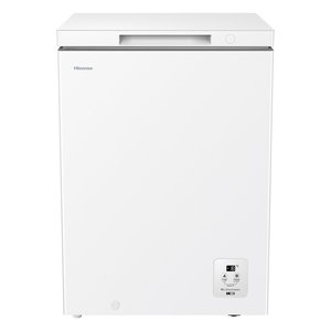 Congelador Horizontal Hisense de 141L, Enfriamiento Estático, Puerta Horizontal, Color Blanco, Clase E, 60.6x55.9x85.8cm - Product Image 1