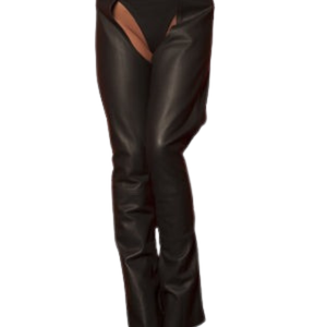 Mini-jupe Christina en similicuir pour femme, noire, fermeture éclair sur le devant, mini-jupe en similicuir, vêtements de club fétichistes - Product Image 1