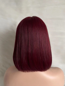 Perruques de cheveux chinois vierges naturelles droites en vrac les plus vendues avec dentelle française transparente 10-14 pouces de longueur marque KBETH - Product Image 4