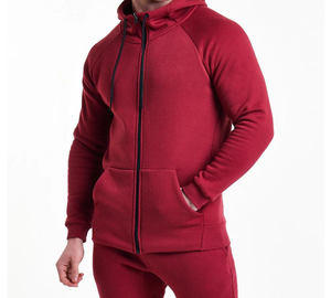 Conjunto de Jogger de lana de alta calidad para hombre, deportes de invierno, chaqueta con cremallera elegante, chándal para correr, Sudadera con capucha para hombre, chándal para correr - Product Image 5