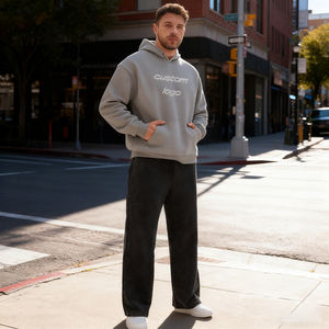 Sweat-shirts à capuche sport pour hommes sur mesure, poids lourd, de haute qualité, en coton tricoté, sweat-shirts décontractés d'automne, fabricant de sweat-shirts à capuche - Product Image 1